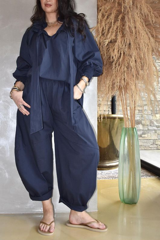 Paloma Classic Barrel Pant Navy